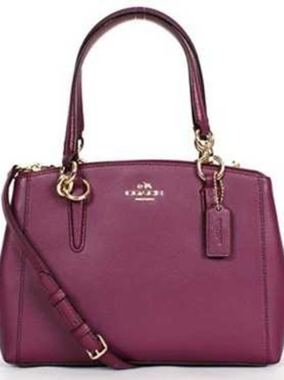COACH Crossgrain Mini Christie Carryall In IM/Plum